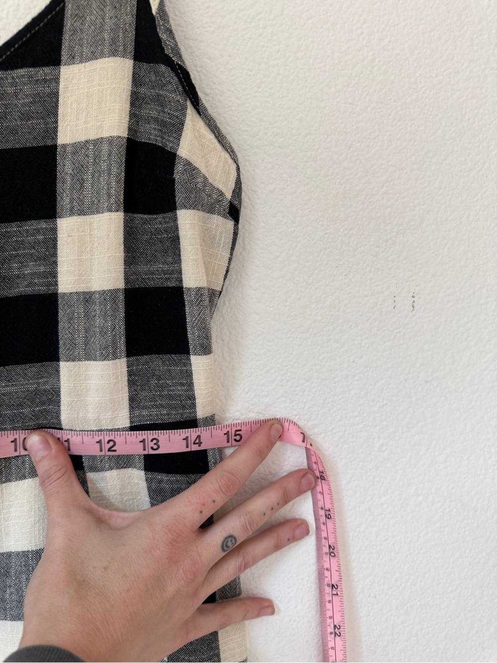 If By Sea (Anthropologie) - Gingham tie-waist jumpsuit -Sz Small- w/small Flaw - Picture 7 of 16